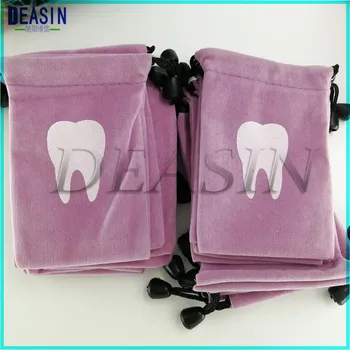 300pcs/set Zubné kliniky darček zuby prípade mlieka Malé velvet zuby taška Šperky taška Kreatívny darček taška