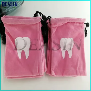 300pcs/set Zubné kliniky darček zuby prípade mlieka Malé velvet zuby taška Šperky taška Kreatívny darček taška