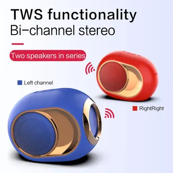 X6 Bluetooth 5.0 Reproduktorov Subwoofer Bezdrôtový TWS TF Karty, Podpora Audio Reproduktor Zvuk Box