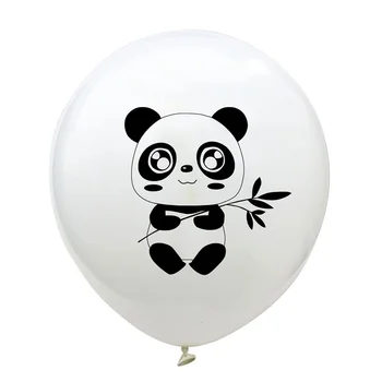 10pcs 12 Palcový Panda Karikatúra Tlače Latexové Balóny Narodeniny, Party Dekorácie Diy Lesk Prášok Svadobné Party Dekorácie Balón