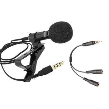 Lavalier Mobilného Telefónu, Mikrofón Mini Nahrávanie Karaoke Malý Mikrofón s 3,5 t o Kábel pre Rozhovor Konferencie