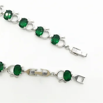 Zelená Farba Crystal Apple á Á Náramky Štýl AAA Zirkón & Crystal Zdravie Nikel & Viesť zadarmo Módne šperky