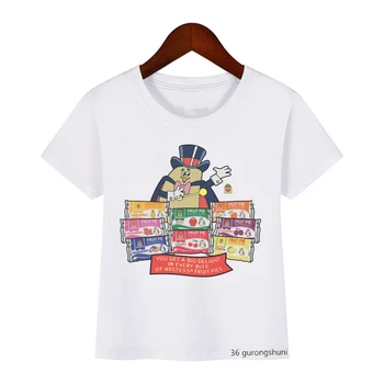 Kawaii deti t tričko anime hosteska priateľmi karikatúra tlače chlapec t-shirt letné módy chlapec dievča tričko Harajuku street oblečenie, topy