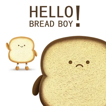 Chlieb Slice Vankúš Pre Deti, Dospelých Darček Domov Spálne Dekorácie 2020 3D Toast Chlieb Tvorivé Vankúš Valentína Darček F