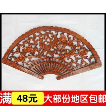Dongyang dreva Xi Mei straka ventilátor prívesok nástennú maľbu strieľať dreva kolaudačné párty darček z obývacej miestnosti