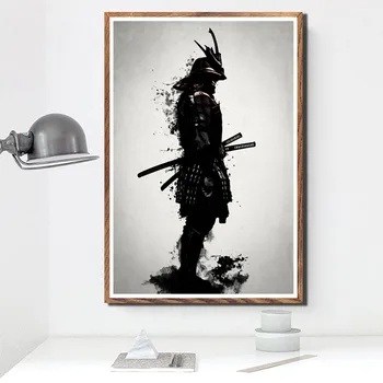 Modulárny Hd Vytlačené Japonsko Samuraja, Obrázky, Animácie Malieb Domova Plátno Plagát Na Stenu Predloha Pre Obývacia Izba Rámec