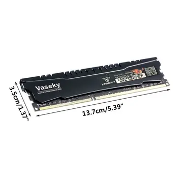 Vaseky Black Odolné 4G DDR3 Pamäte Ploche Modul pre Intel a AMD Paltform Ploche Pamäť 1600MHz