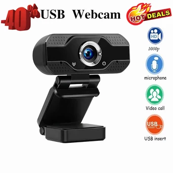 HD Kamera 1080P USB Počítača, Webkamery Konferencie Videa Online pre Notebooky a Desktop Web Cam on-Line Vzdelávanie Webkamera s Mikrofónom