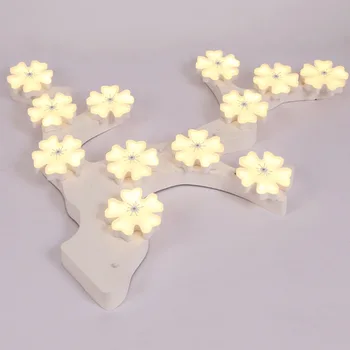 Romantický Akryl stropné svietidlá Slivka kvet obývacia izba led drevo svetlo teplé spálňa post moderné creative móde osvetlenie