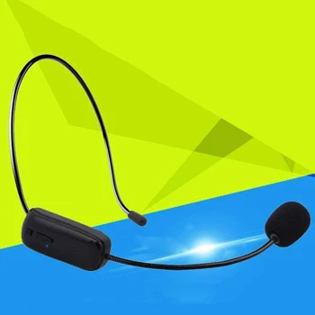 FM Headset Mikrofón Profesionálne Bezdrôtové Hlava-Nosenie Mic Zosilňovač Hlasu pre Reč Učenie