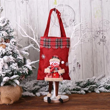Vianočné Darčeky Santa Darček Taška Candy Bag Vianoce Domov Dekorácie, Závesné Ozdoby na Vianočný Deň Dekorácie Dodávky