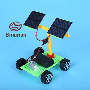 Úradný smarian Základných škôl v oblasti vedy a fyzika experimentálna hračky DIY vedy a technológie malé solárne auto na elektrický pohon s