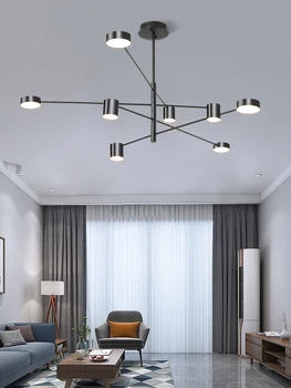 Moderné LED luster zlatá / čierna môže byť použitý pre obývacia izba štýlová jedáleň osvetlenie Nordic luster inštalácia