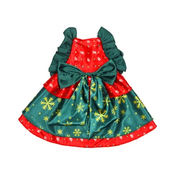 Princezná Pet Kostým Vianočné Mačiatko Oblečenie Zelené Červené Šaty pre Mačky Módne LKS99