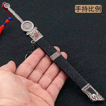 Legenda Prebudenie Zbraň Meč Keychain 22 CM Vintage Meč Zbraň Model kľúčenky Zber Meč s Pošvou Šperky