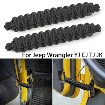 Pre Jeep Wrangler YJ CJ TJ JK Dvere Limit Popruh PVC Lano Auto Vysokej kvality