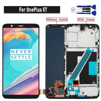 Pre OnePlus 5T Displej Lcd Displej Náhrada Za OnePlus 5T A5010 Digitalizátorom. Montáž Dotykový Panel Modul