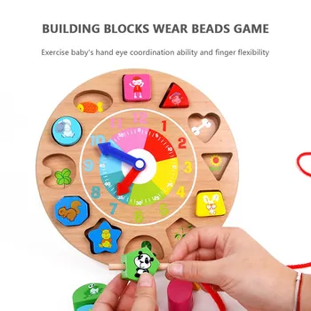 Vzdelávacie hračky Budík Korálky Puzzle Detí Raného Vzdelávania Vzdelávanie-Digitálne Rozvoj Duševného Hračky dieťa