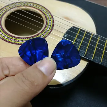 Pôvodné Predaj Pearl Tmavo Modrá Gitara Výbery Celuloidu, Tmavo Modrá Pearloid 0.46 mm~1,5 mm Hrúbka Gitara Plectrum