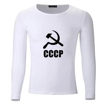 CCCP ruských REPUBLÍK Sovietskeho Veľká Veľkosť Študentov Jar Jeseň T-Shirt Long Sleeve Muži Ženy Chlapci Dievčatá T Shirt Deti Tshirt