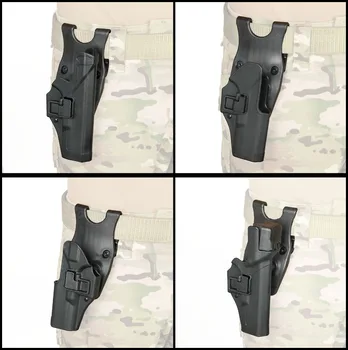 PPT Taktické Puzdro Pre Glock 17 Pištole Pás Puzdro Pravej a Ľavej Ruky, Čierna Farba Tan Pre Lov gs7-0092
