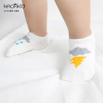 Nové Jarné A Jesenné Baby Ponožky Novorodenca Chlapci Dievčatá Roztomilý Batoľa Anti-slip Ponožky Cartoon Unisex Bavlnené Ponožky 2 Farby