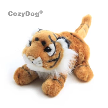 Dĺžka 25 cm, Biela-hnedá tiger Plyšové hračky, plyšové zvieratká hračky Kawaii Módne deti hračky, Darčekové Gauč dekorácie Mäkké bábiky