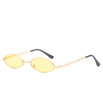 SGTNYA nové módne kovové malé rámom slnečné okuliare retro trend oválnym rámom slnečné okuliare mužov a žien okuliare UV400