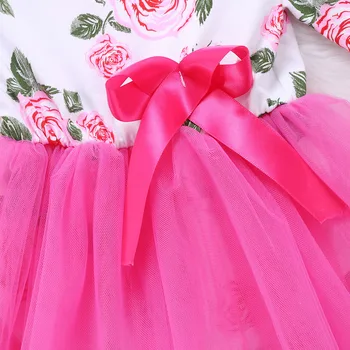 Princezná Romper Jumpsuit Playsuit Tylu Čipky Šaty Novorodenca Dievča Dieťa Obliekať Oblečenie