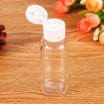 Prenosné Cestovné Plastové Jasné, Transparentné Naplniteľné Šampón Mlieko Tekuté Kozmetické Fľaše Make-Up Nástroj S 5 Mini Zúžení