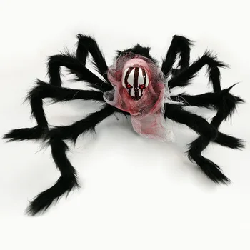 9styles Halloween Party Hrozné Simulácia 75 cm Lebka Hlavy Plyšové Spider Ghost Hlavu Spider Hračka