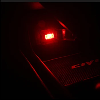 Auto Univerzálny USB LED Dekoratívne Svetlo Auto Diely pre hyundai getz škoda octavia a7 mitsubishi sportback outlander PRE toyota