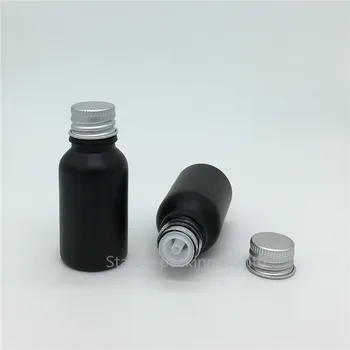 480pcs 15ML Čierne Matné Sklo, Fľaše, 15ml Fľaštičky Esenciálny Olej Fľaše, Hliníkové skrutky krytu Parfum fľašu