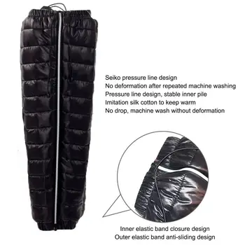 Zimný Skúter Pohodlné Legíny Zosilnené Kolená Pad Teplejšie Zimné Hrubé Bavlna Kolien Fleece Leg Warmer Kolien Hot Predaj