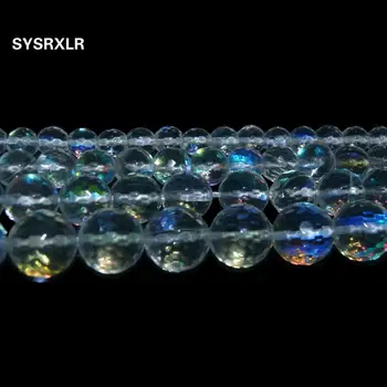 Veľkoobchod Tvárou Rakúsko Crystal Syntéza Lesk Kameň Voľné Korálky Pre Šperky, Takže DIY Náramok, Náhrdelník 6 8 10 12 MM
