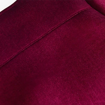 Ženy Móda Farbou Velvet Skladaný Extra Krátke Kabáty Jeseň Zima Voľné Slim Vintage Vrecká Vysoko Kvalitné Bundy JQ309
