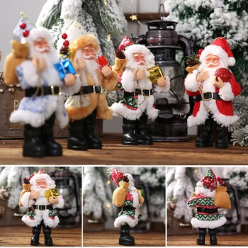 Santa Claus Prívesky Vianočný Stromček Visí Ozdoby Živice Bábika Vianočné Dekorácie Zimné Nový Rok, Vianoce, Darček