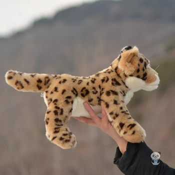 V reálnom živote plyšové mäkké Leopard bábiky, hračky, Dekorácie ochrany zvierat model hračky dobrej kvality