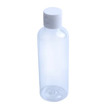 4 x 100 ml Plastových Jasné, Flip Fľaše Cestovné Šampón, Krém, Kozmetické Kontajner