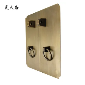 [Haotian vegetariánska] bronz klasickej Čínskej klasickej starožitný nábytok dvere Obyčajný kľučky HTC-266