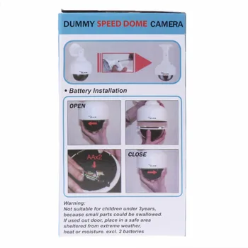 Falošné Figuríny Venkovní Vodeodolný Ochranný Dohľad Flash Dome Kamery CCTV Video