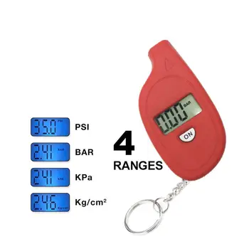 Mini Prenosné aplikácie Keychain v Pneumatikách Pneumatika, Koleso Vzduchu tlakomer Digitálny Tester LCD 3-150 PSI Sprievod Nástroj na Monitorovanie Tlaku v Pneumatikách