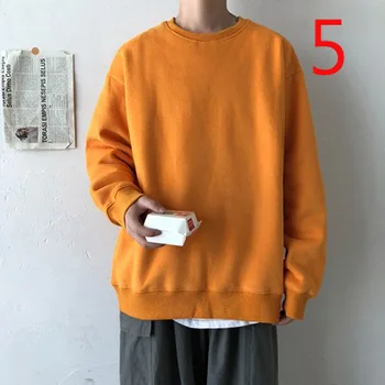 Japonský kolo krku dlhým rukávom T-shirt iny voľne žijúcich šitie sveter klesnutie