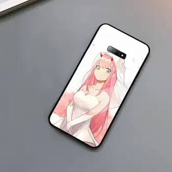 Nula Dva Miláčik v FranXX Anime Telefón Prípade Tvrdeného skla Pre Samsung S6 S7 okraji S8 S9 S10 e plus note8 9 10 pro