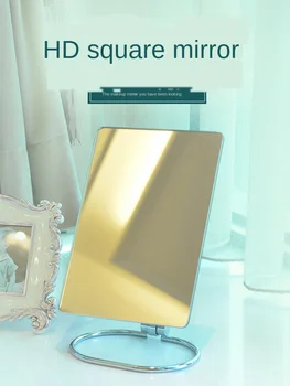 Kozmetické Zrkadlo Ploche Prenosné Skladacie Nástenné Závesné Princezná Toaletný Zrkadlo HD Ubytovni Tabuľka Zrkadlo