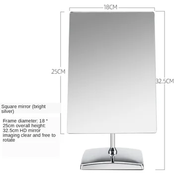 Kozmetické Zrkadlo Ploche Prenosné Skladacie Nástenné Závesné Princezná Toaletný Zrkadlo HD Ubytovni Tabuľka Zrkadlo