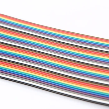 1PCS YT2040 Dupont line 40P flexibilné plochý kábel rainbow kábel 2.54 mm ihrisku elektroinštalácie postroj mužov a žien Dĺžka 20 CM