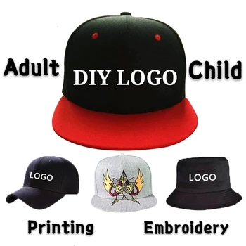 DIY Logo šiltovku Zákazku Vedierko Hat kvalitné Dieťaťa&Dospelých Tlač Vyšívanie Slávnej Značky Šport Muži Ženy Snapback