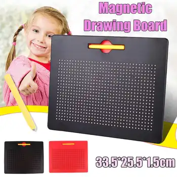 Magnetické Tablet Magnet Pad rysovaciu Dosku Oceľové Guľôčky Stylus Pen Vzdelávania Vzdelávacie Písanie Hračky pre Deti Darček 33.5x25.5cm