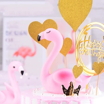 3D Sede Ružové Plameniaky Tortu Vňaťou Pre Svadby, Narodeniny, Party Baby Sprcha Tortu Pečenie DIY Dekorácie Dodávky